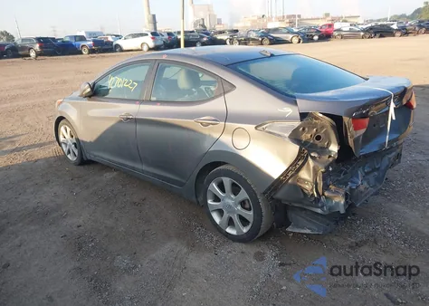 2013 Hyundai Elantra Limited from USA, damaged, VIN 5NPDH4AE1DH397125